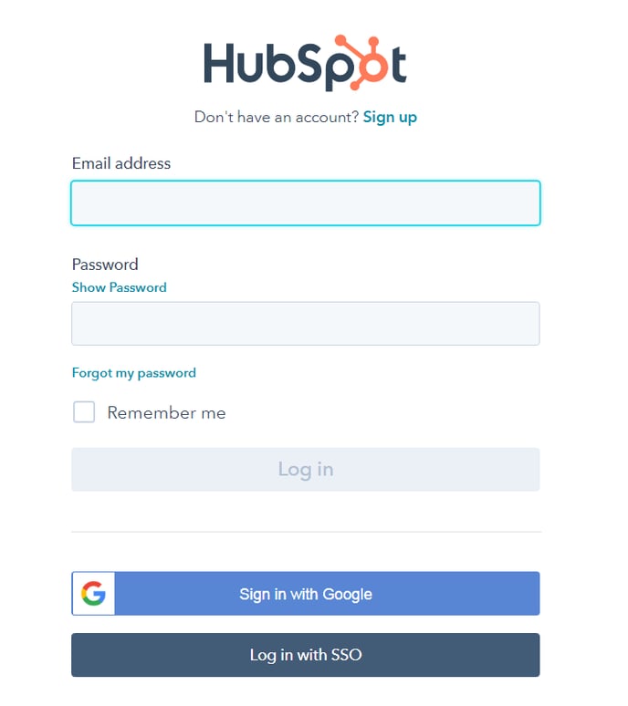 hubspot_log_in