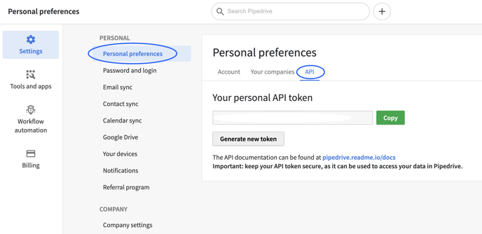 personal_preferences_API